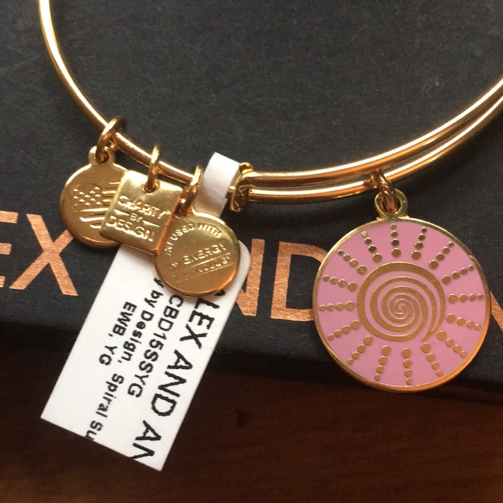 ALEX And ANI spiral sun bracelet